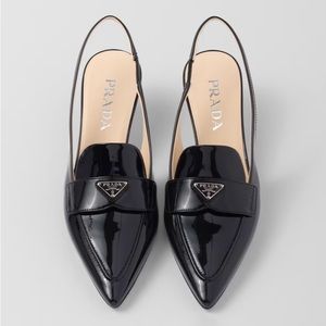 Prada Patent Leather Slingbacks